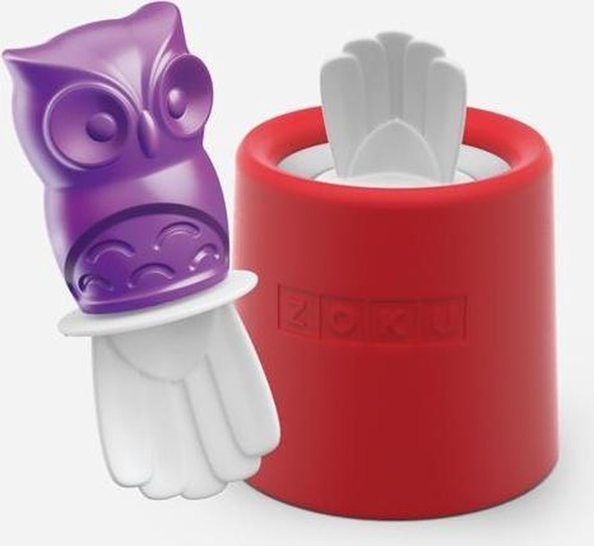 Zoku - IJsjesmaker - IJslollie maker - IJsvormpje - Maak Je Eigen IJsje - Uil - 1 stuk