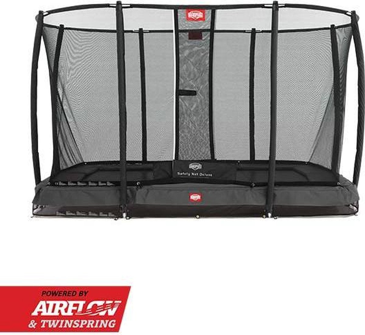 Trampoline BERG Ultim Champion InGround 330 x 220 Grey + Safety Net Deluxe