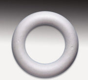 Styropor volle ring 25 cm [ Piepschuim ] 10 STUKS.  LEUK VOOR KERSTKRANSEN MAKEN.