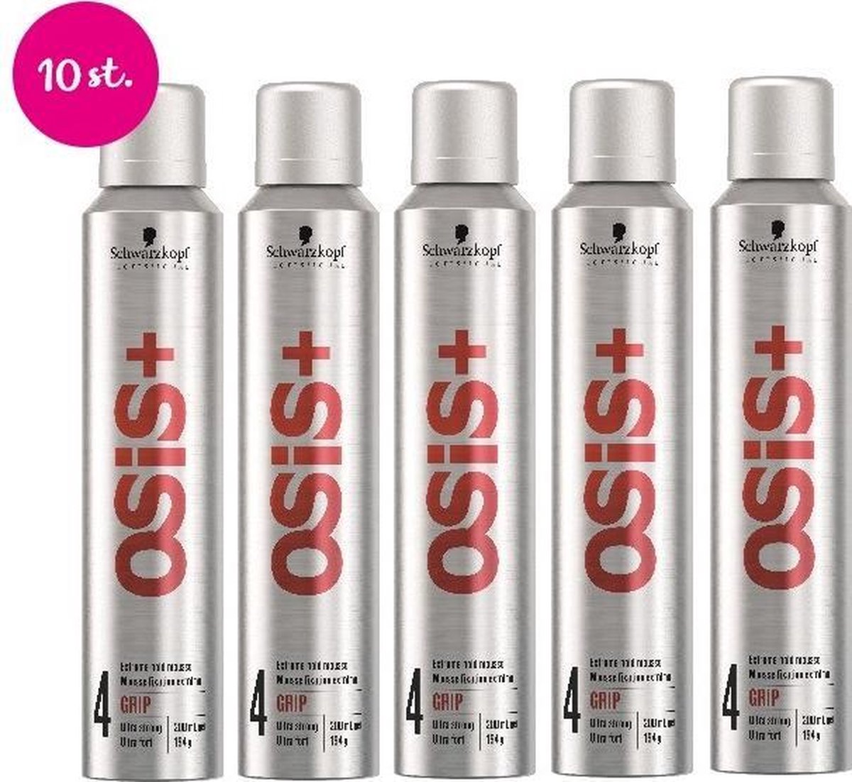 10x Schwarzkopf Osis Grip Mousse 200ml