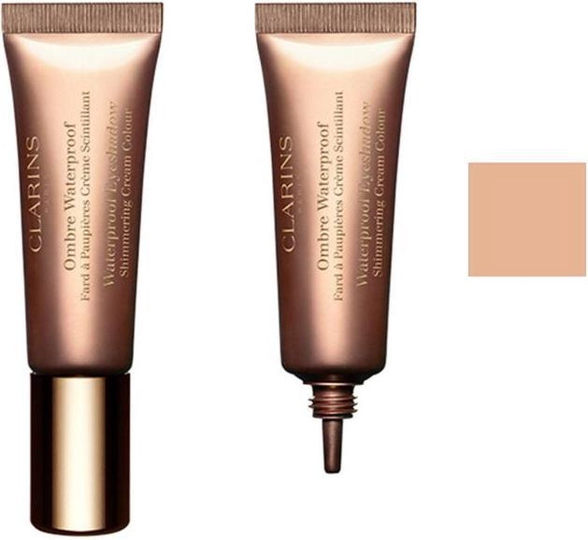 Clarins Ombre waterproof eyeshadow - 01 - Golden Peach oogschaduw