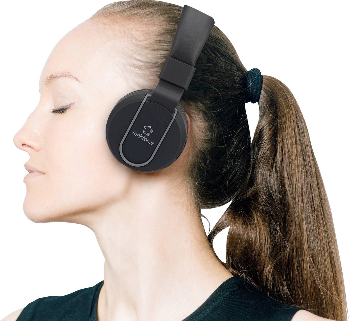 Renkforce RF-BTK-100 Bluetooth HiFi On Ear headset stereo Zwart