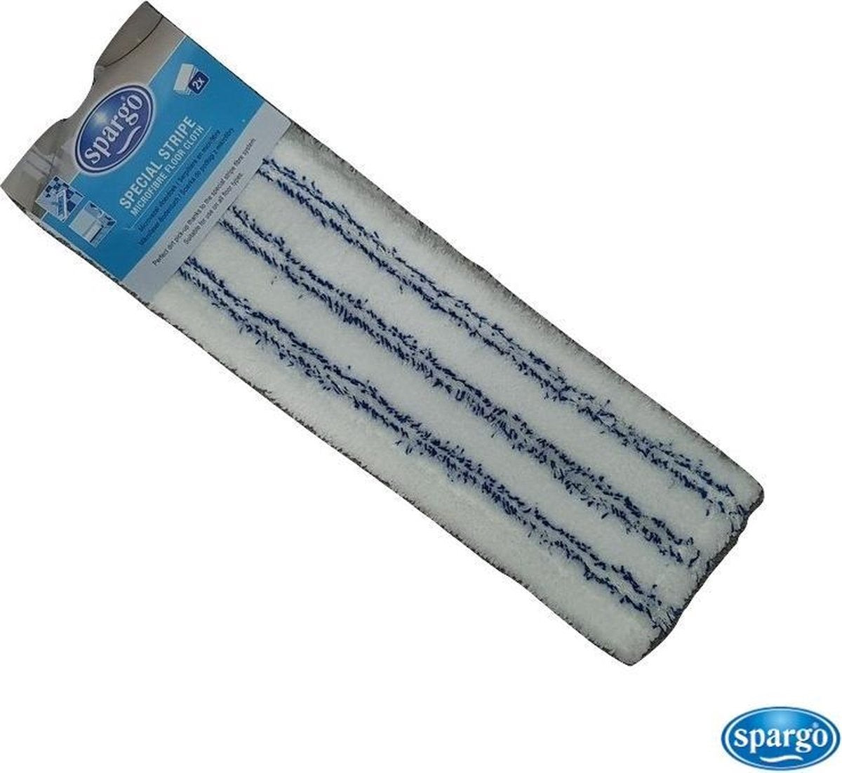 Spargo dweilen – vervangingsdoek – Microvezel vloerdoek - 2 stuks