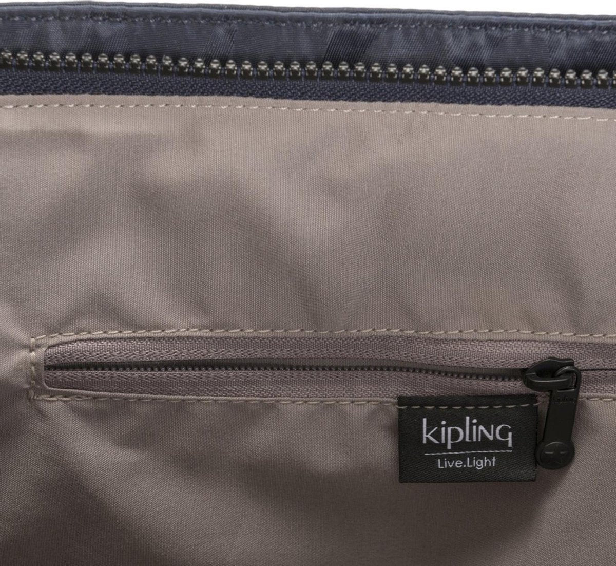 Kipling Era M Shopper satin camo blue
