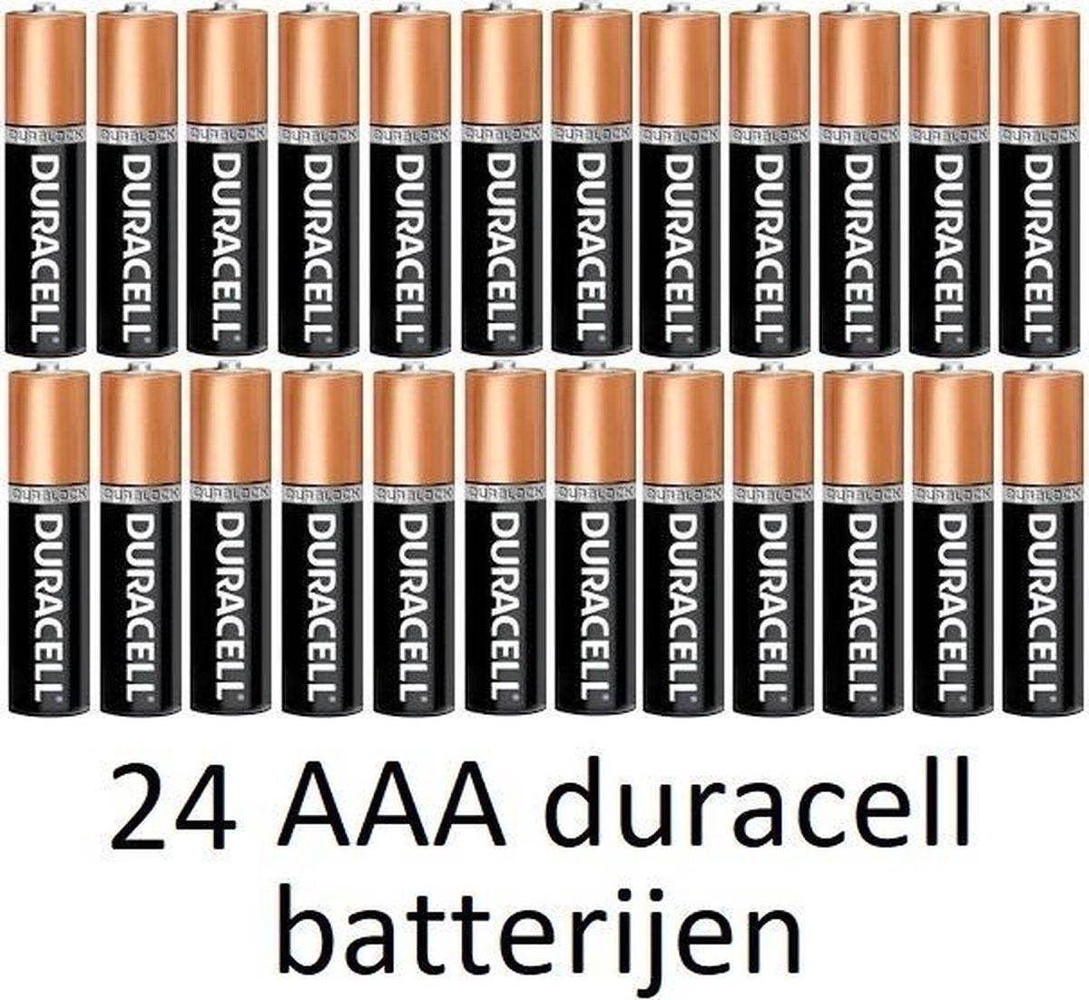 24 stuks AAA Duracell alkaline batterijen