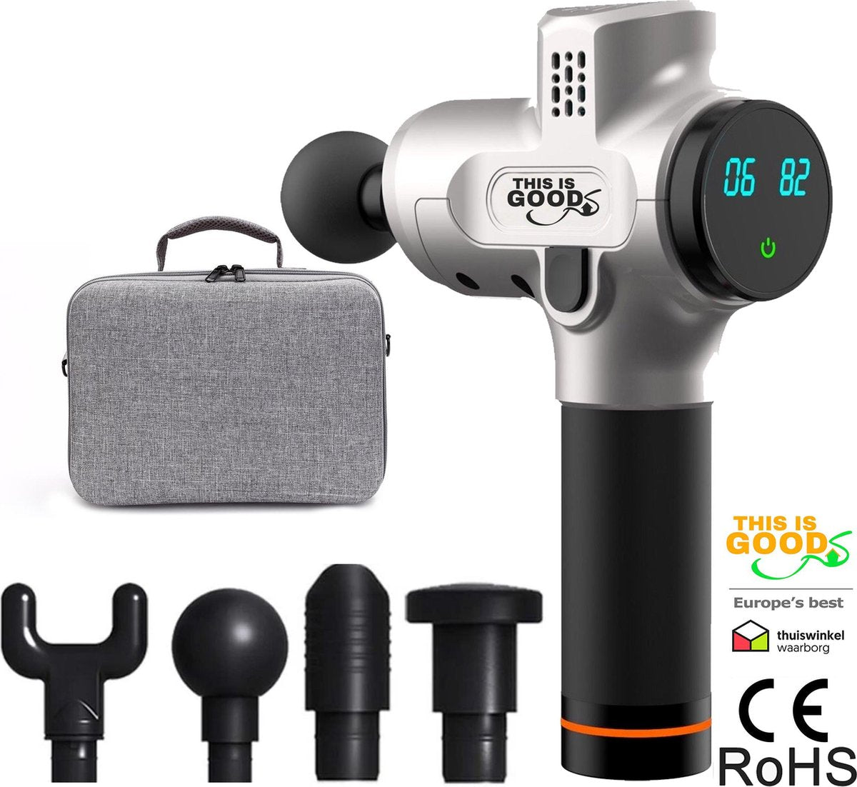 Professionele Massage Gun - Extra Krachtig - Bekend Van De Sport App Positivevibez