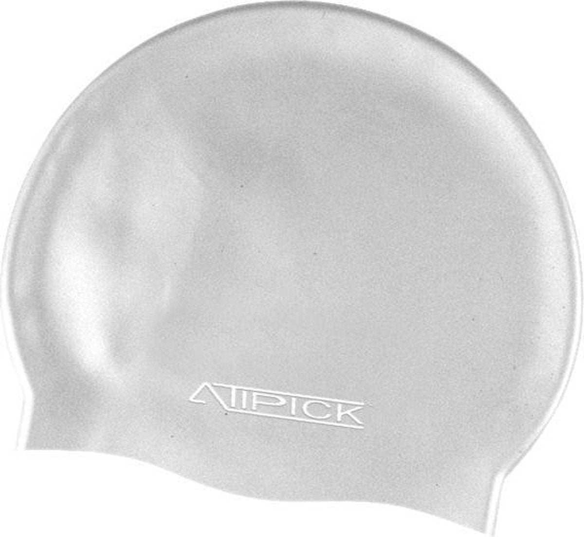 Atipick Wedstrijdbadmuts Siliconen Zilver One-size