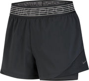 Nike Pro Flex 2-in-1 Sportbroek - Maat M  - Vrouwen - zwart/grijs