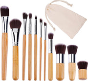 Professionele cosmetische make-upborstels bamboe 