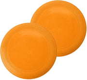 10x stuks oranje speelgoed frisbee 21 cm - Buiten speelgoed - Strand speelgoed