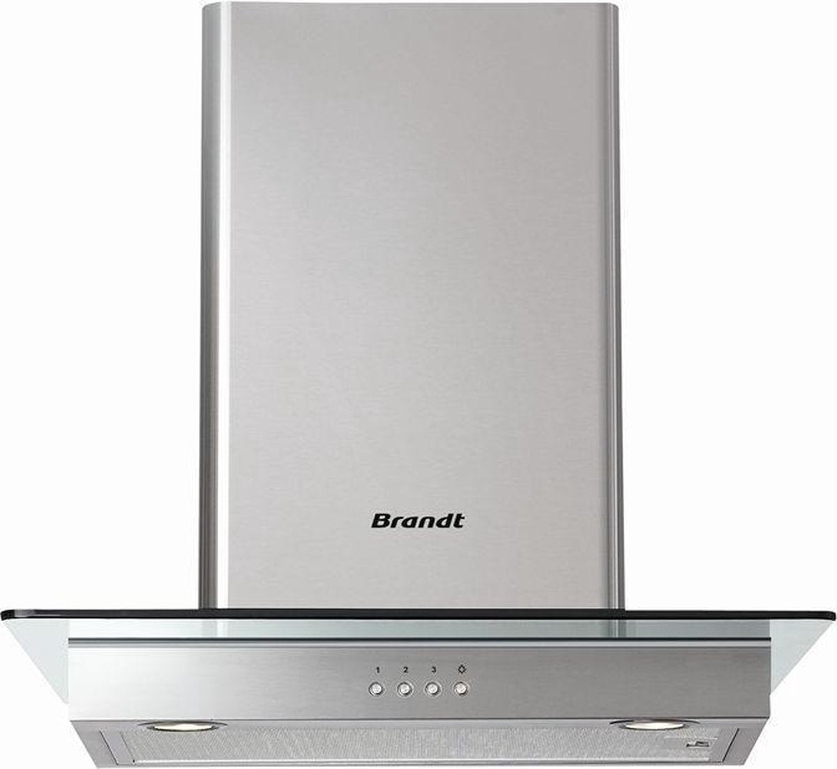 Brandt AD1186X afzuigkap 800 m³/uur Muurmontage Roestvrijstaal