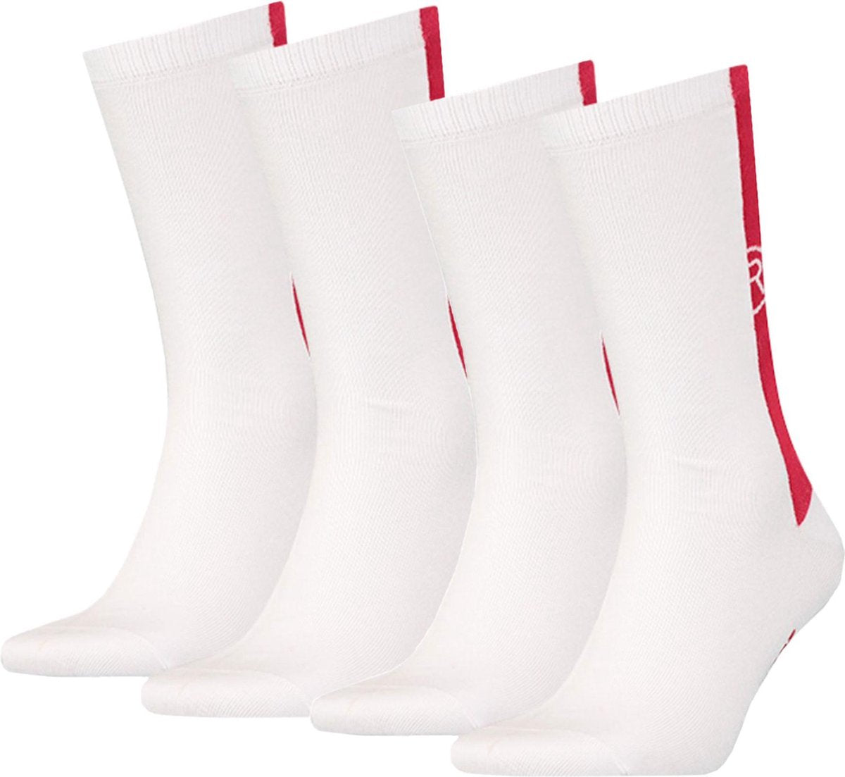 Levi's - Heren - 2-Pack Regular Cut Sokken - Wit - 39-42