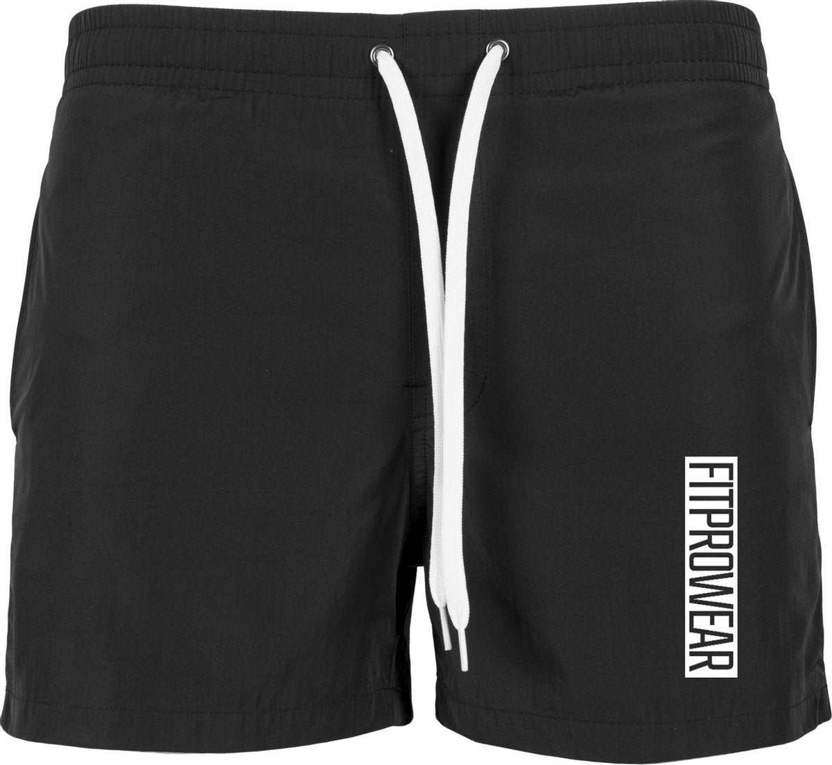 FitProWear Heren Zwembroek BLOCK - Zwart - Maat L - Swimshort - Zwembroek - Zwemshort - Heren Zwembroek - Zwemkleding - Zwemmen - Strandkleding - Short