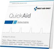 Pleisters refill First Aid - Only blauw met metaal 45st.