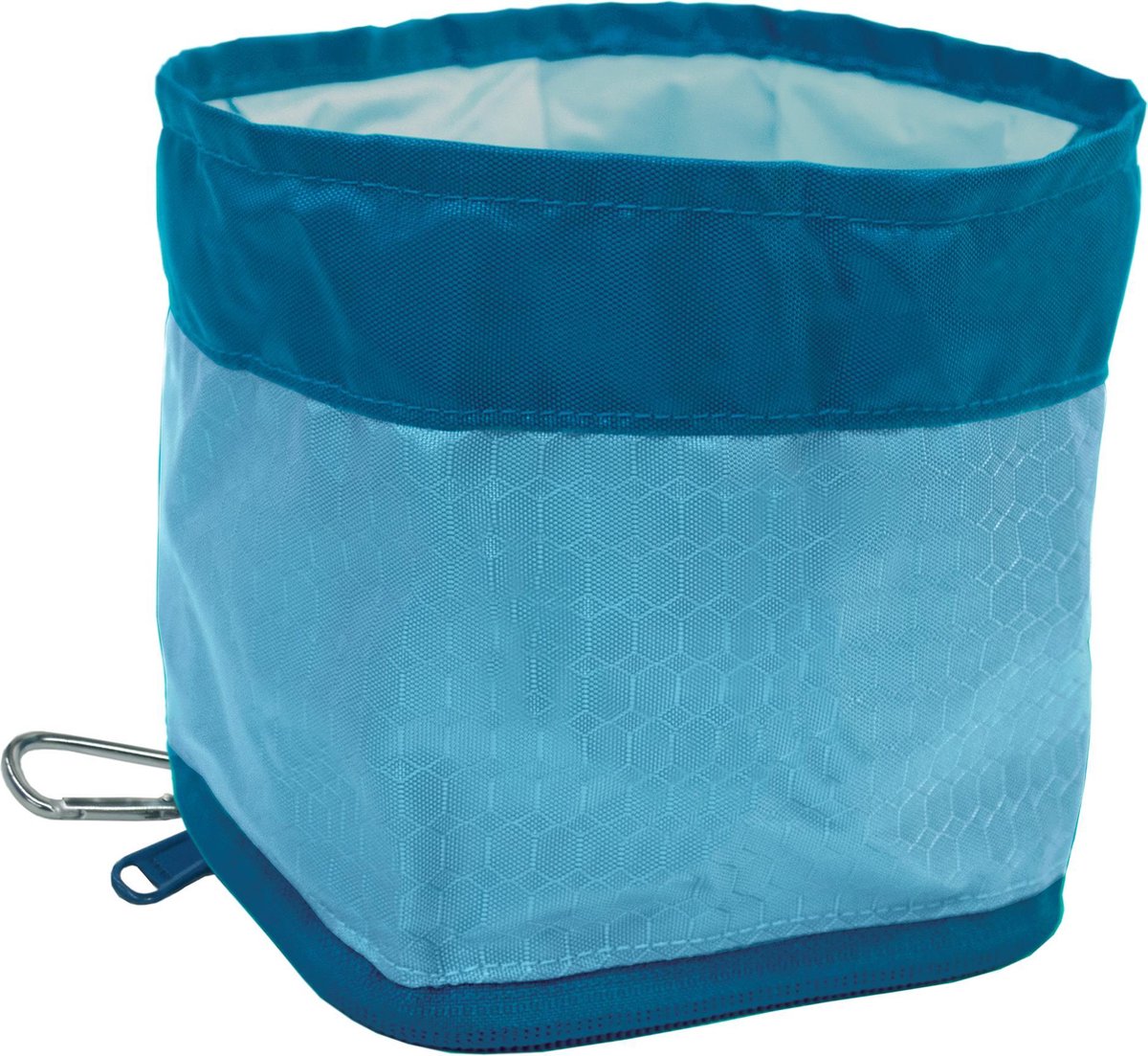 Kurgo Zippy Bowl - Compacte lichtgewicht en opvouwbare voer-/drinkbak voor honden voor onderweg - Blauw