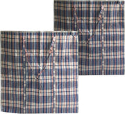 MixMamas Big Shopper Boodschappentas - 55 x 65 cm - Set van 2 - Blauw