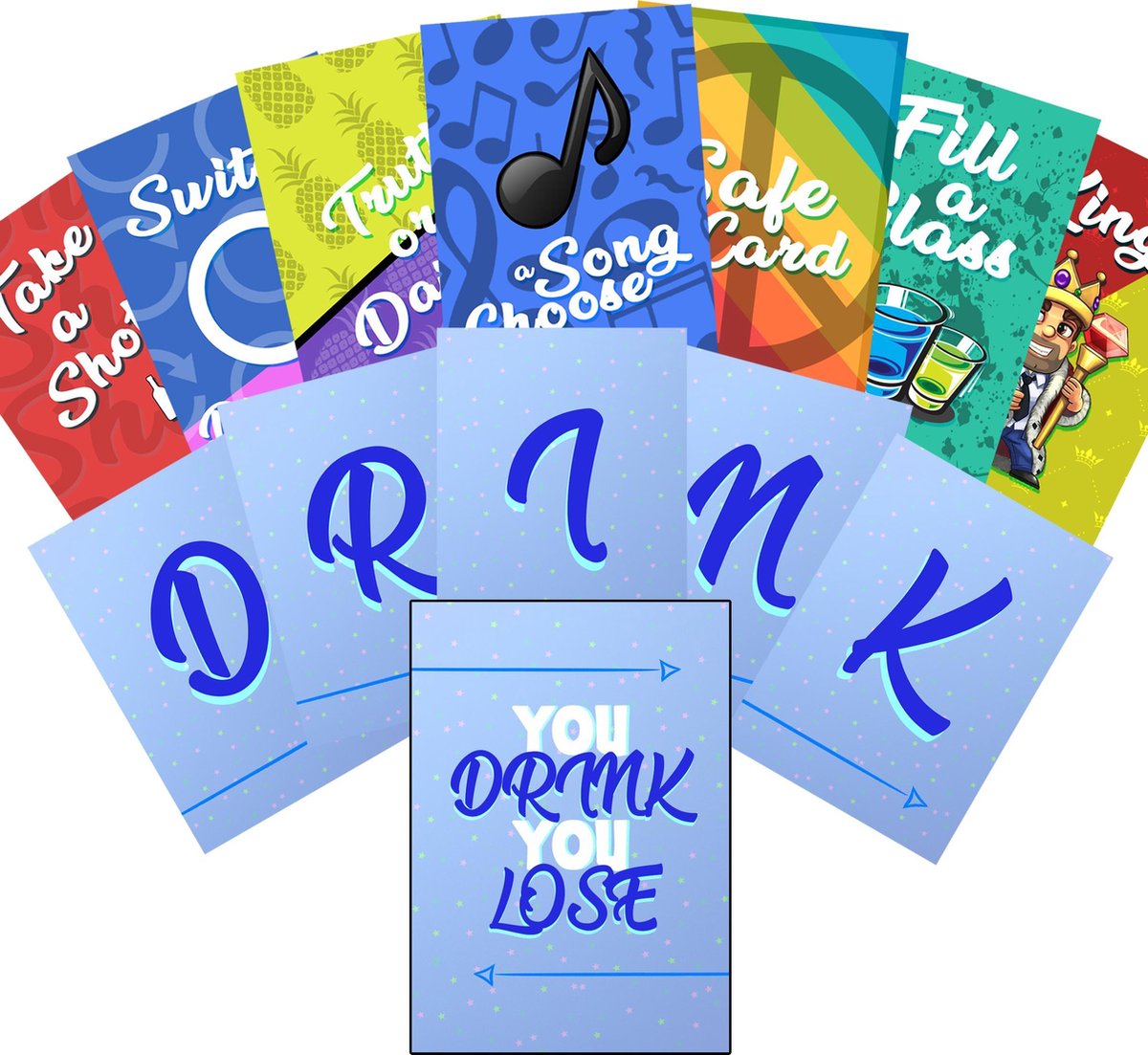 You Drink You Lose - drankspel - drinkspel - shots - kaartspel - party game - drinking game