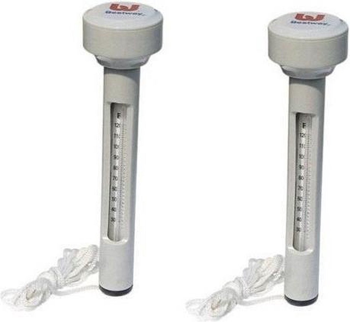 2x Drijvende zwembad thermometer