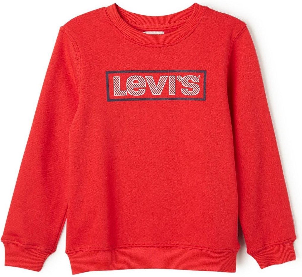 Levi's Sweater met frontprint en logo - Rood - Maat 128