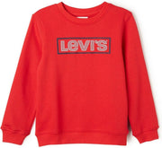 Levi's Sweater met frontprint en logo - Rood - Maat 128