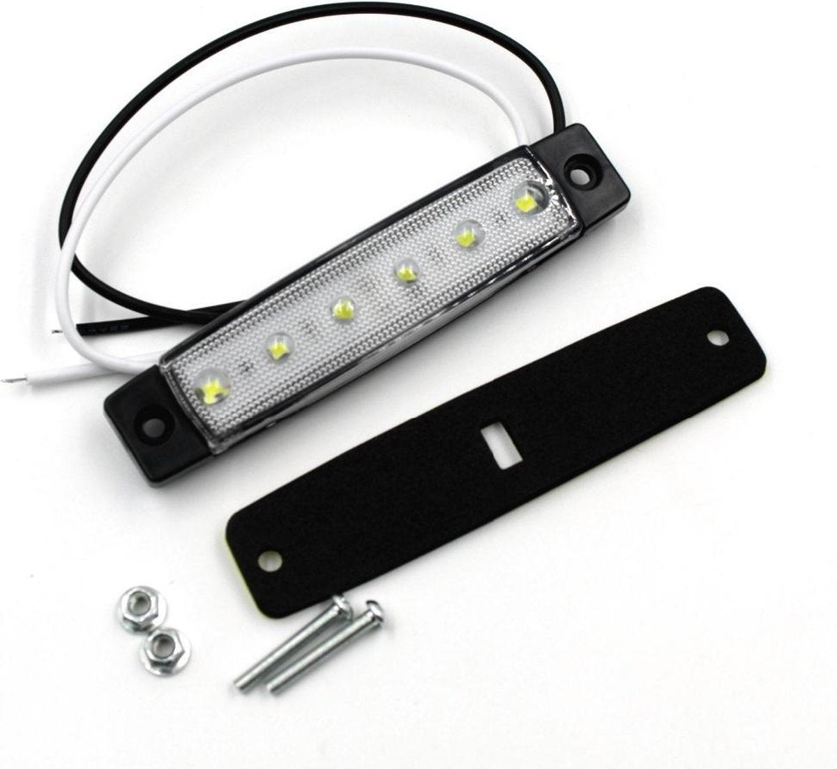 Zij markeringslamp 24v 6LED WIT