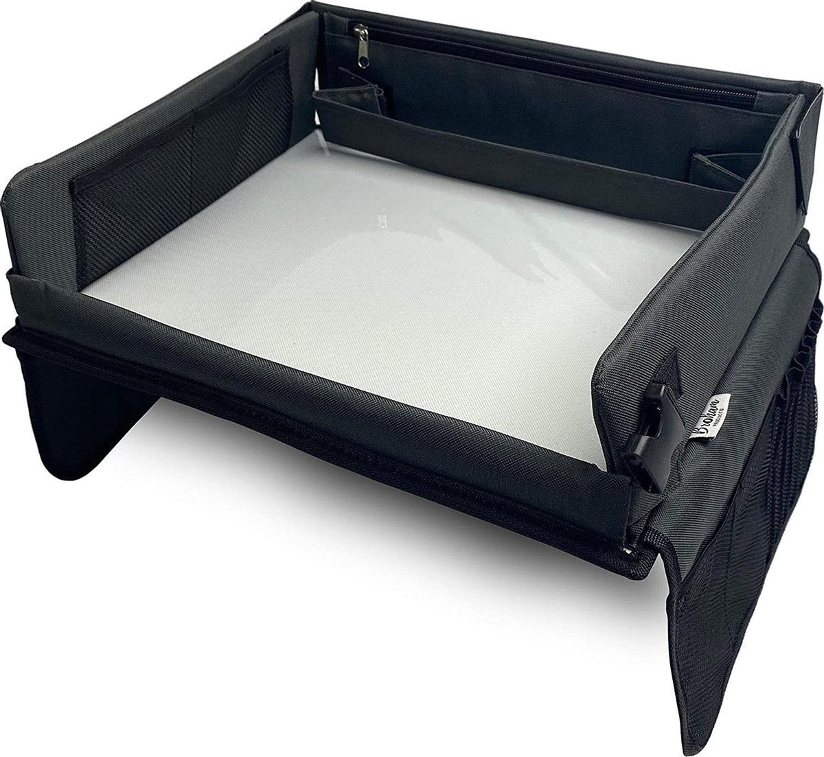 Laptop tafel voor in de auto | Onderlegger voor jong en oud | Laptophouder | Draagriem | Reis tafel | Voor in vliegtuig