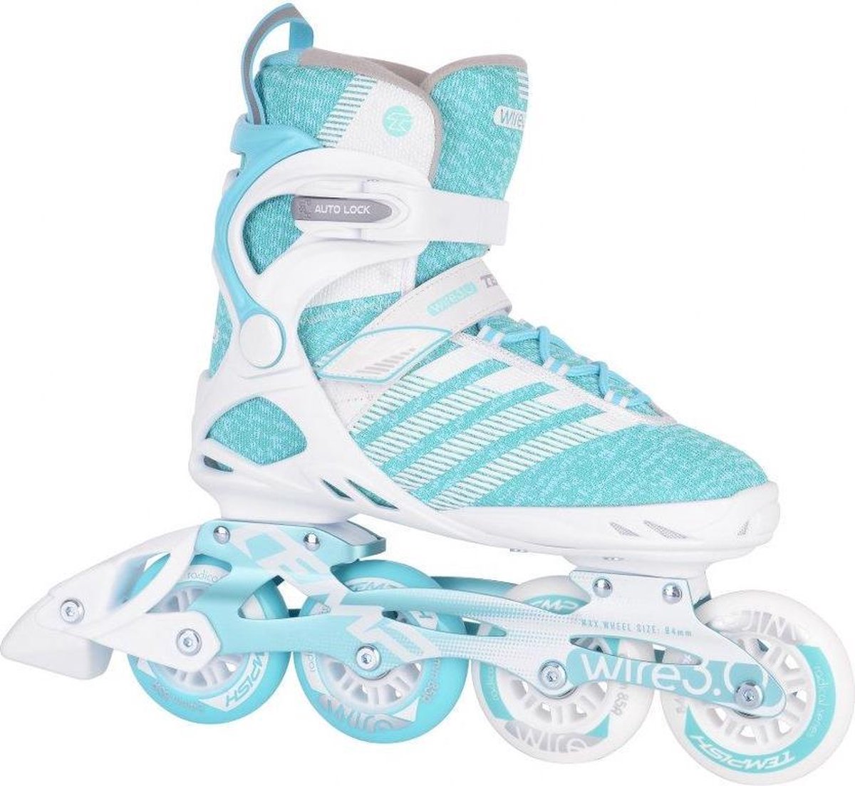 Tempish Inlineskates Dames WIRE 3.0 84 - Wit/Lichtblauw 39