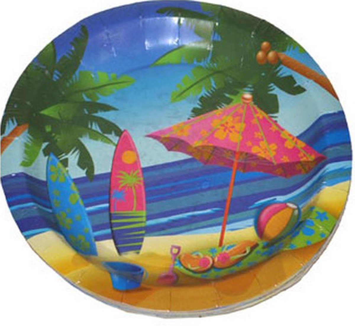 Bordjes Beach per 8 stuks 22 cm