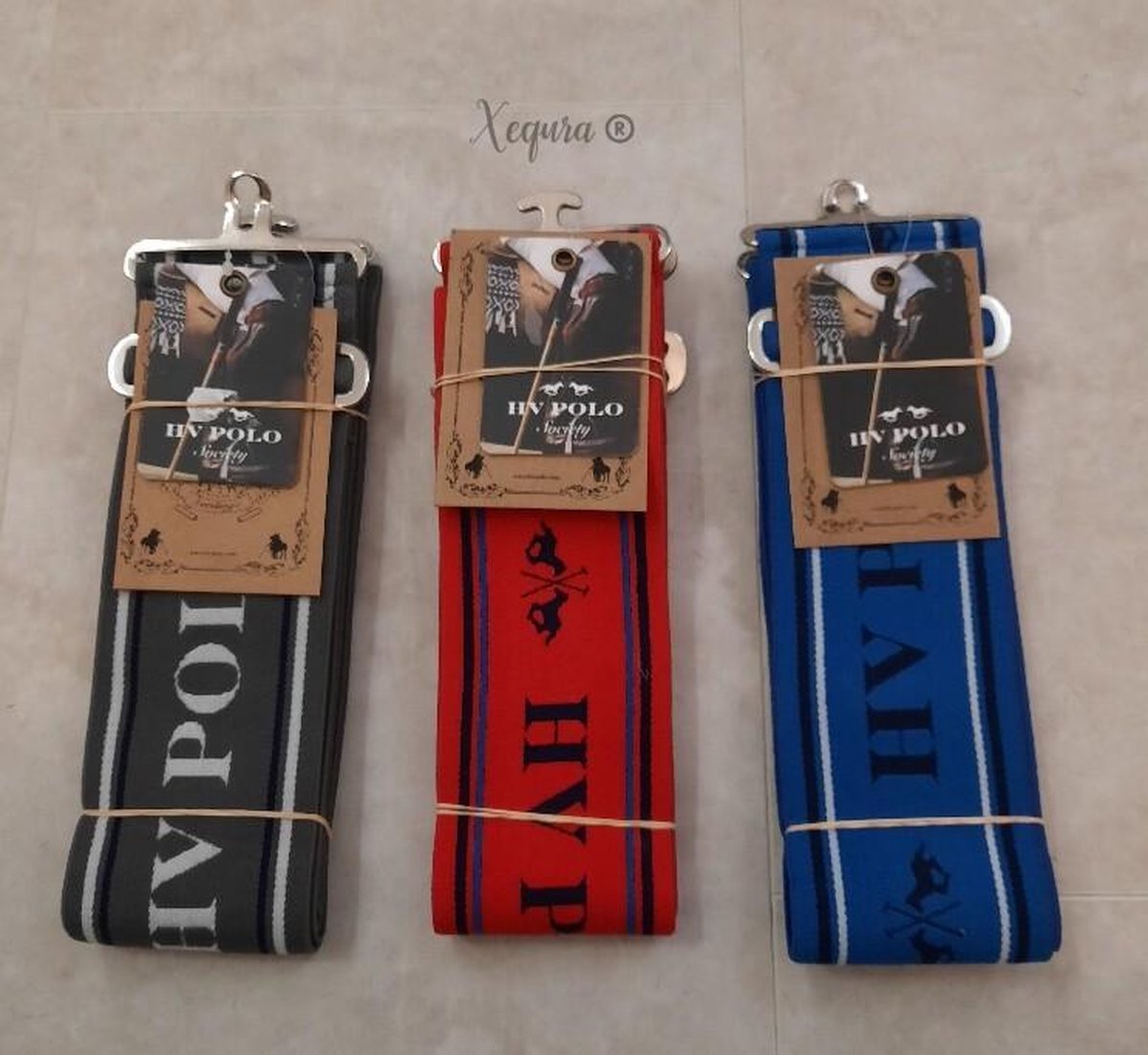HV POLO deken singel one-size- dressuur -Zomer-Winter-Paard-Pony-Springen-Deken - Grijs - Blauw