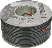 DMX-KABEL MET DUBBELE AFSCHERMING - 1 PAAR - LENGTE OP HASPEL: 100 m (PDMX6)