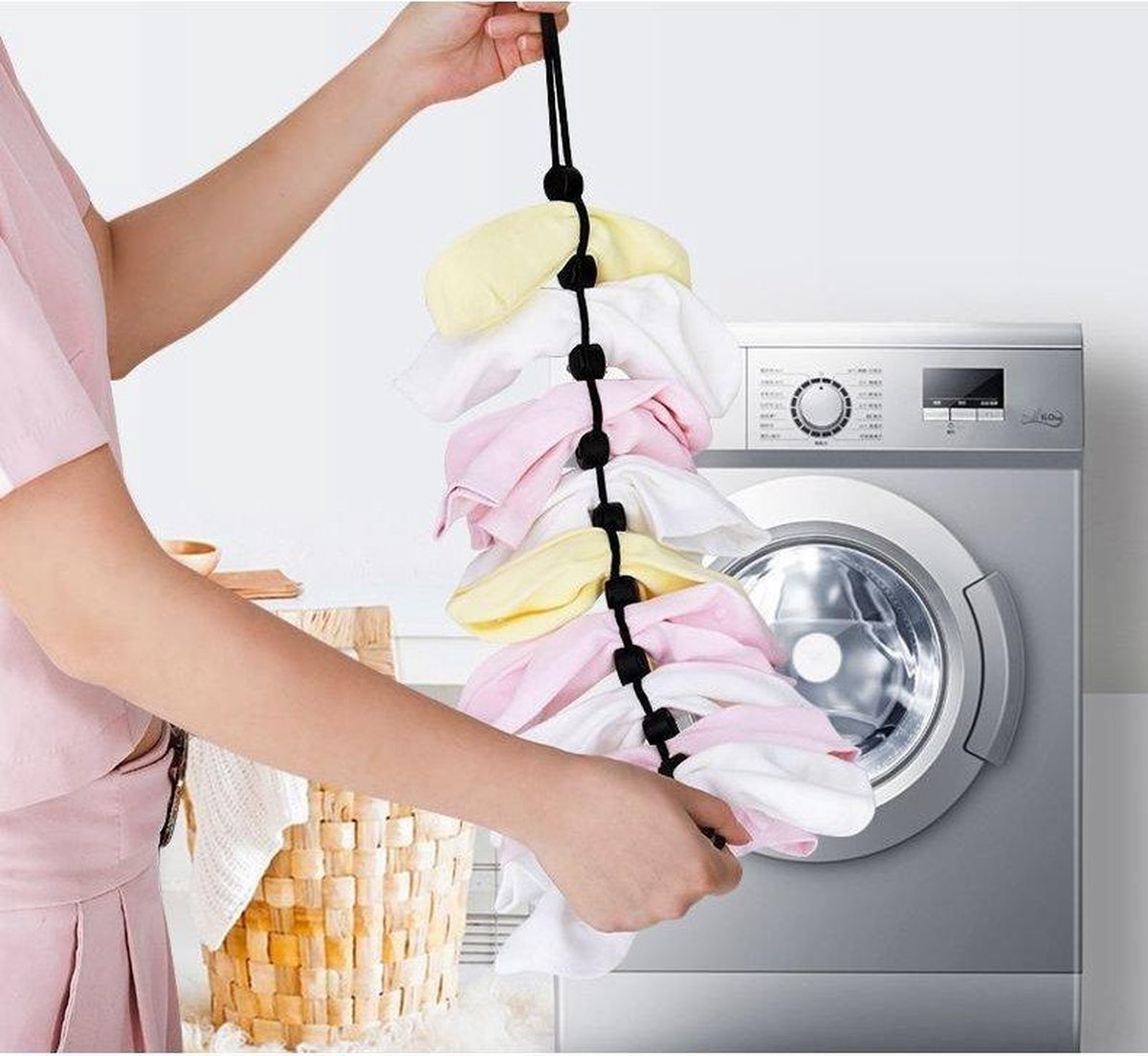 was organizer- Sokken organizer- sokken wassen- wasnet- Sokkenorganizer voor in de was
