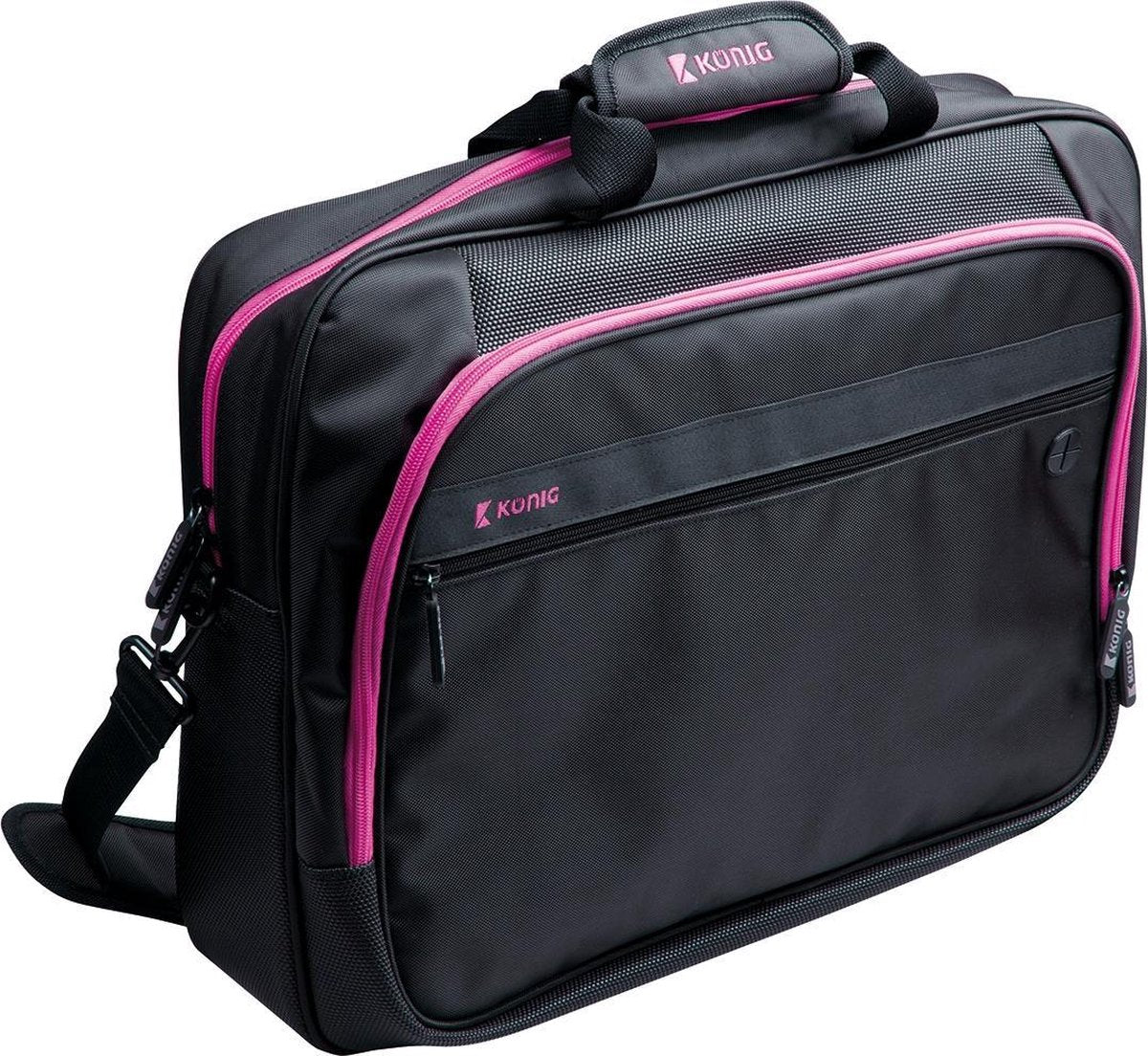 Laptop Tas 15-16" Polyester Zwart/Roze