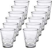 12x Drinkglazen/waterglazen Edinburgh transparant 350 ml - Koffie/thee glazen Edinburgh 350 ml