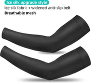 Baymate Ice Fabric Runnling Camping Arm Warmers Basketbal Mouw Running Arm Mouw Fietsen Mouwen Zomer Sport Veiligheid Gear XT-001BK-S