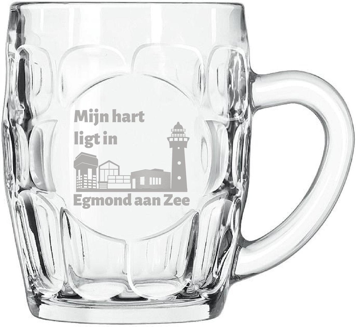 Gegraveerde Bierpul 55 cl Egmond aan Zee