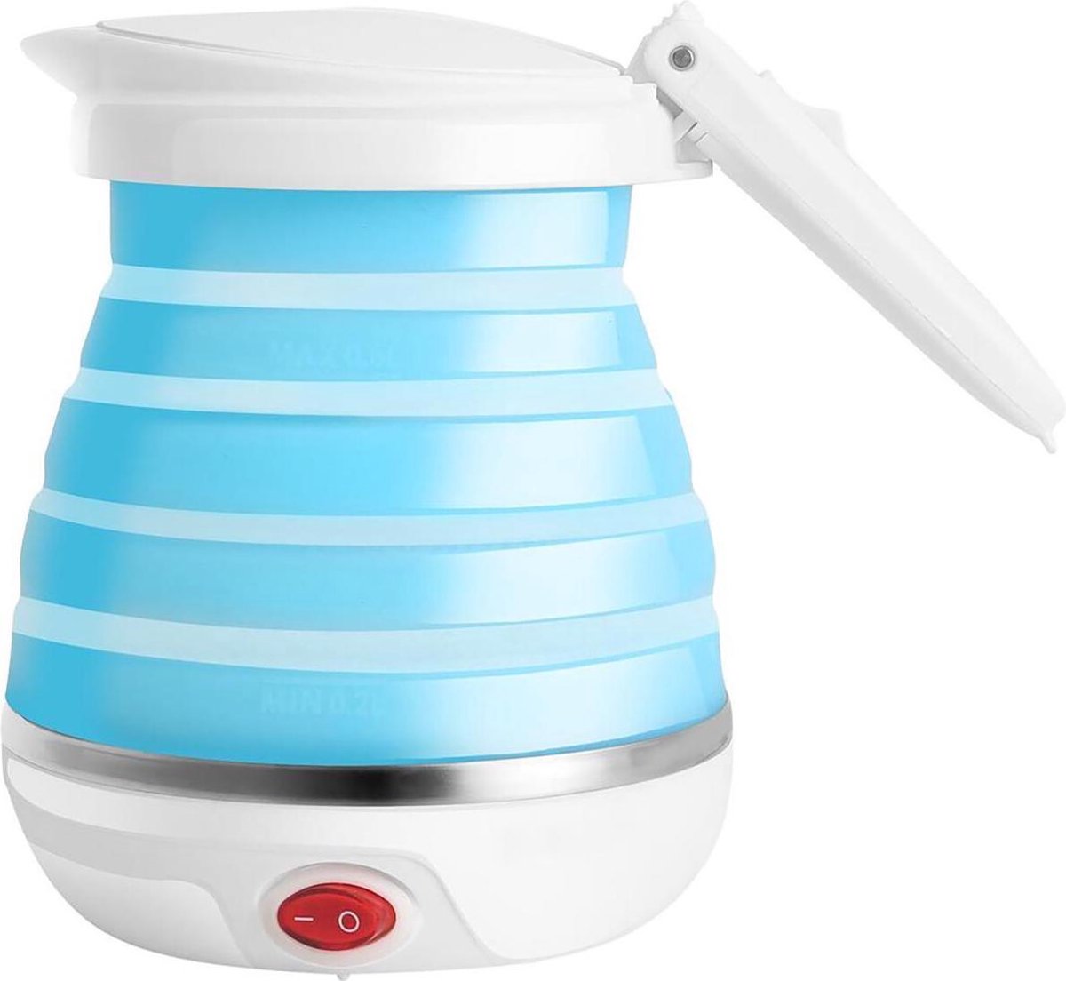 Waterkoker - Igna Shapy - Travel - Camping - Opvouwbaar - 0.6 Liter - 1000 Watt - Blauw