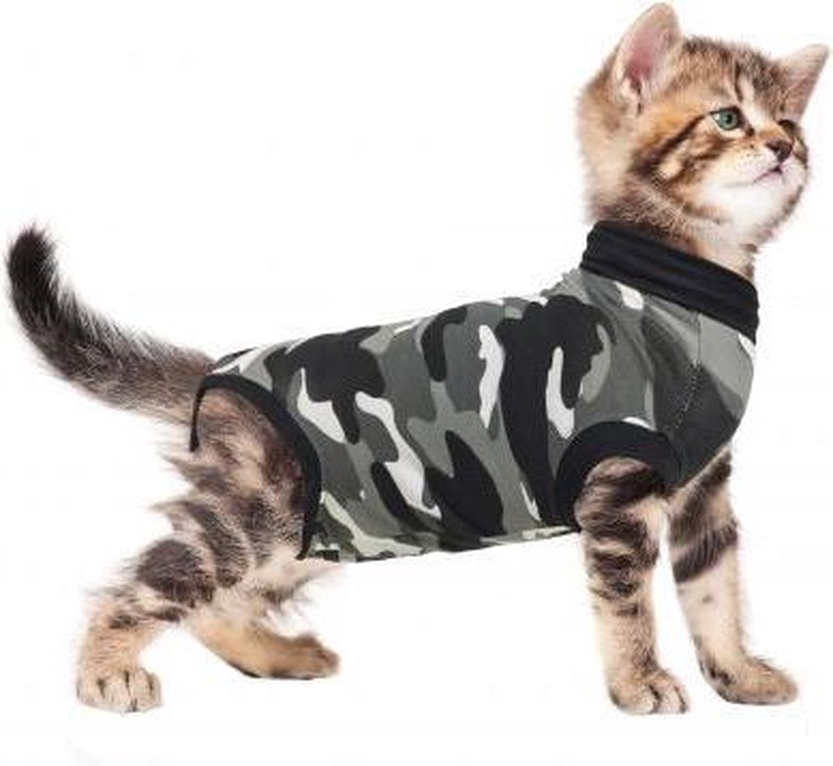 Suitical recovery suit kat zwart camouflage s 43-51 cm