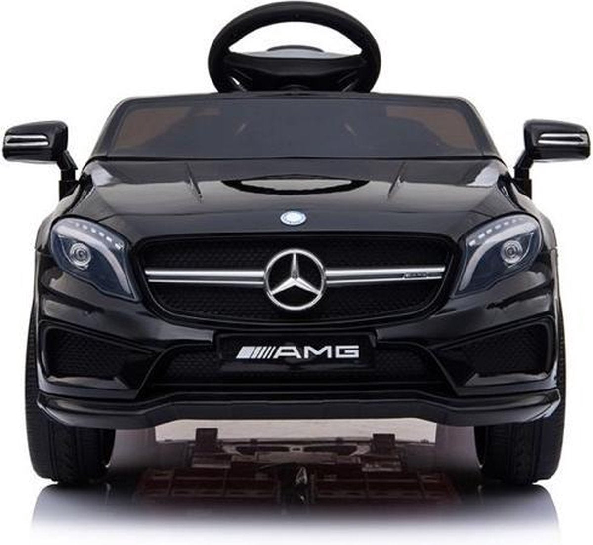 Mercedes Benz GLA 45 AMG 12 volt Elektrische kinderauto met Rubberen banden
