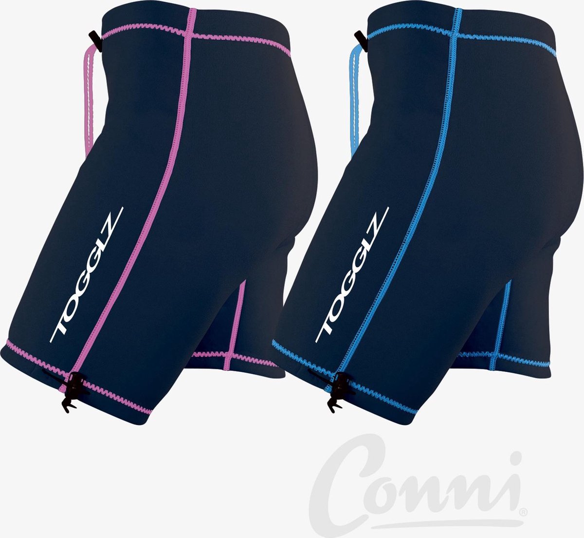 Conni zwembroek zwart/roze 92cm