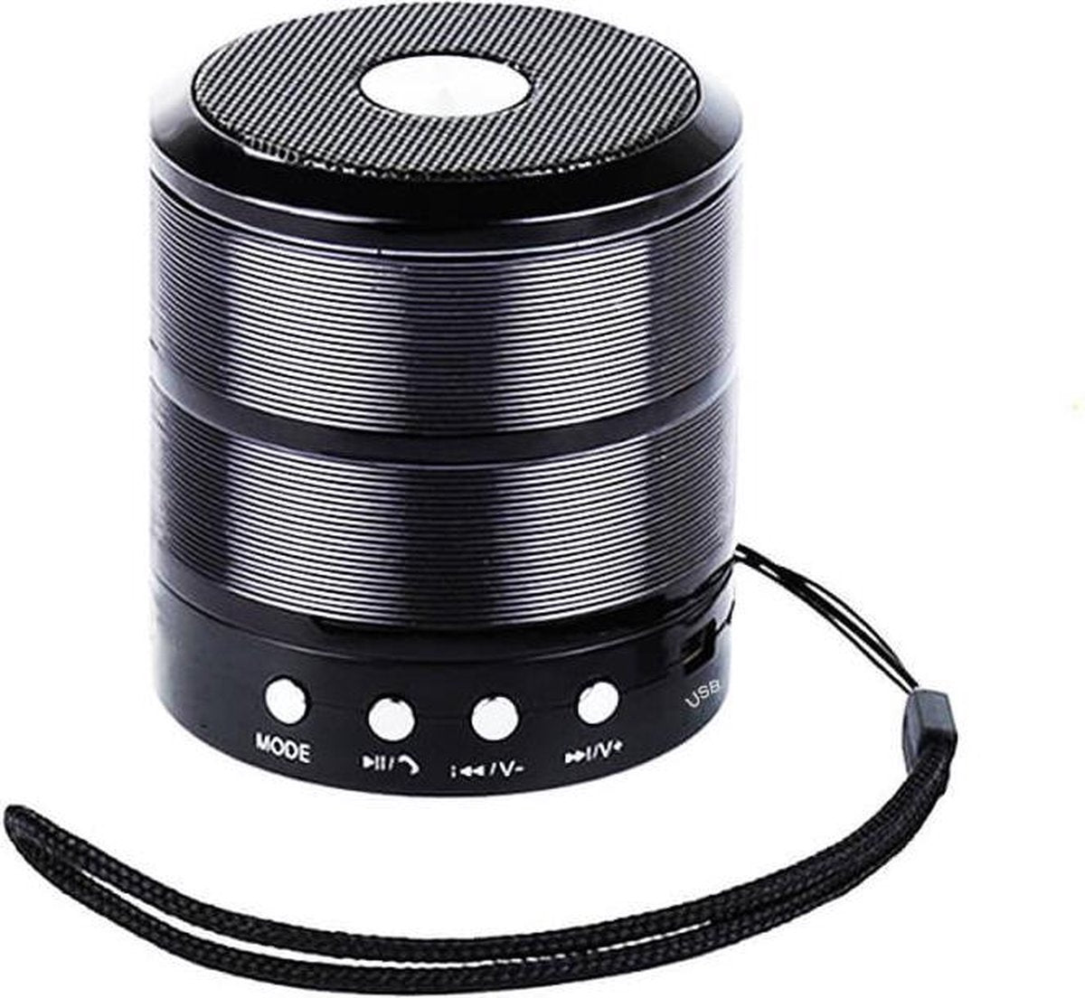 887 Mini Speaker 2021 – Bluetooth Speaker – Luisdpreker 3 Watt – Kleur Zwart – Draadloos Mini Speaker – Strong Bass – Powerfull – 4 uur muziek spelen – 7