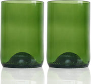 Rebottled Tumbler Drinkglas - Duurzaam - Groen - 2 stuks - 330 ml