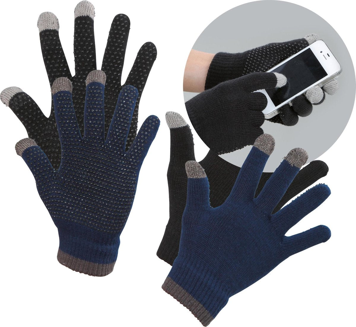 Covalliero RijHandschoen MagicTouch Zwart