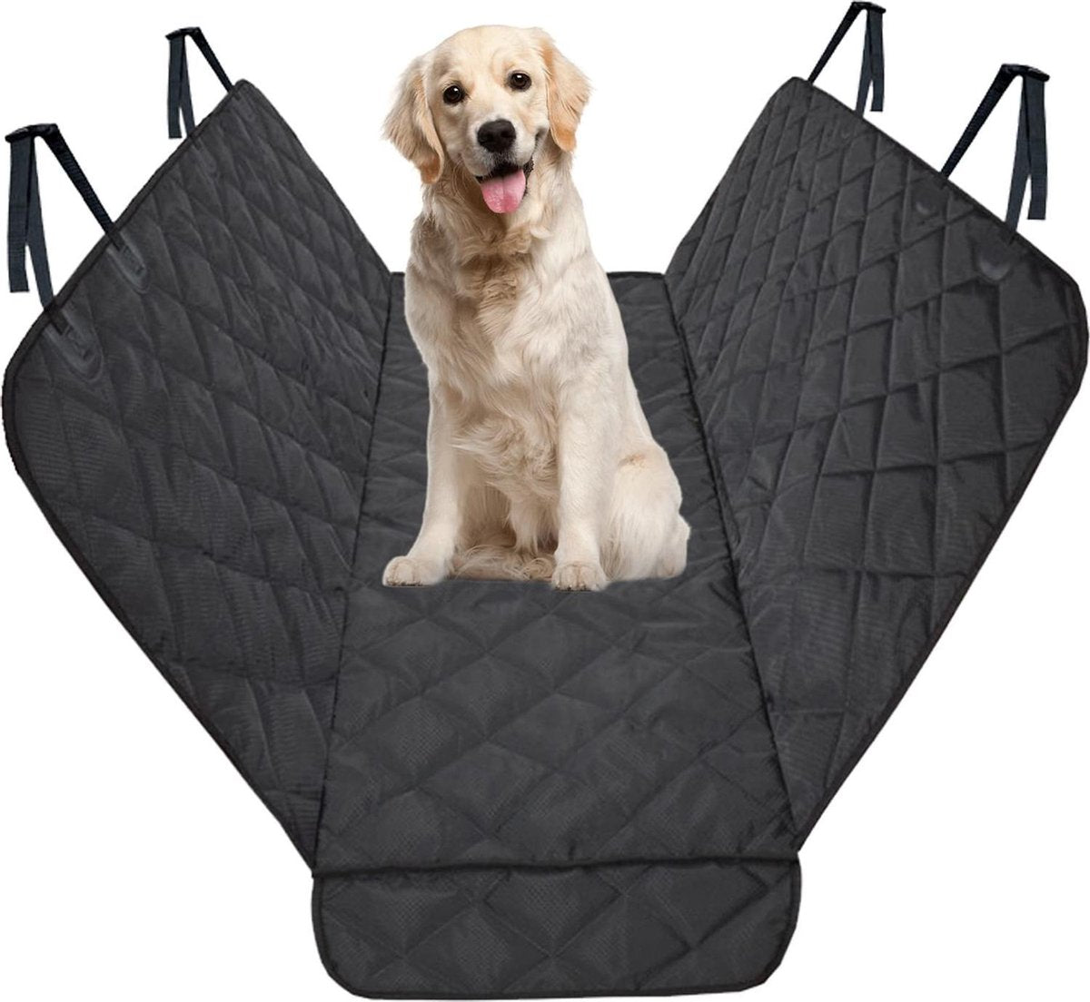 Krexs - Hondendeken Auto Achterbank – Hondendeken - Waterdicht - 147 x 137 CM - Hondenkleed – Hondenmand - Hondenkussen