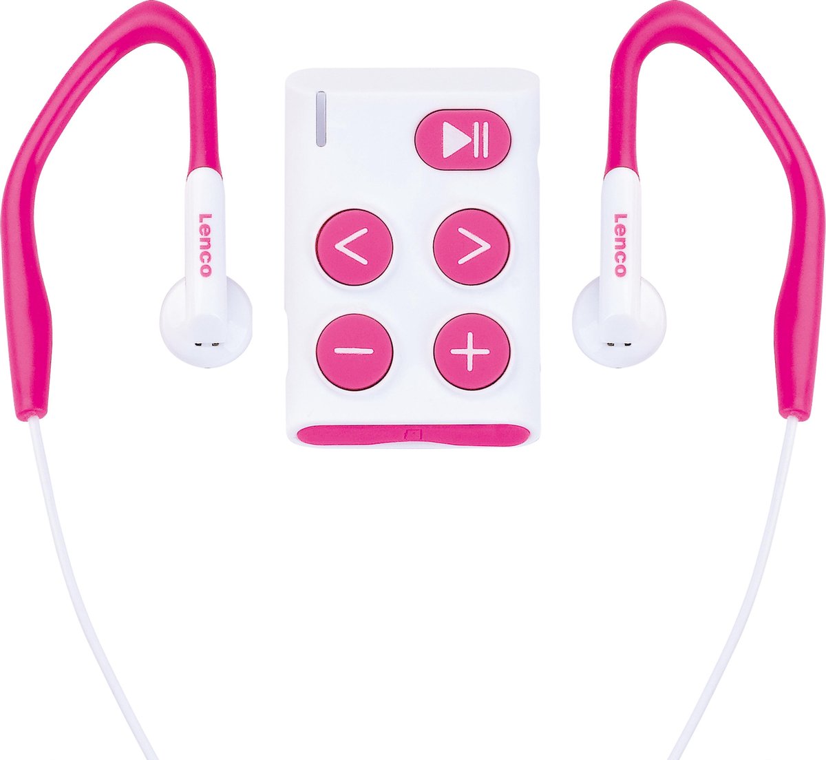 Lenco Xemio-154PK - Sport MP3-Speler Incl. sport oordopjes 4GB Micro SD-card - Roze