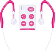 Lenco Xemio-154PK - Sport MP3-Speler Incl. sport oordopjes 4GB Micro SD-card - Roze