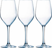 12x Stuks wijnglazen transparant 270 ml  - Wijnglas voor rode of witte wijn op voet
