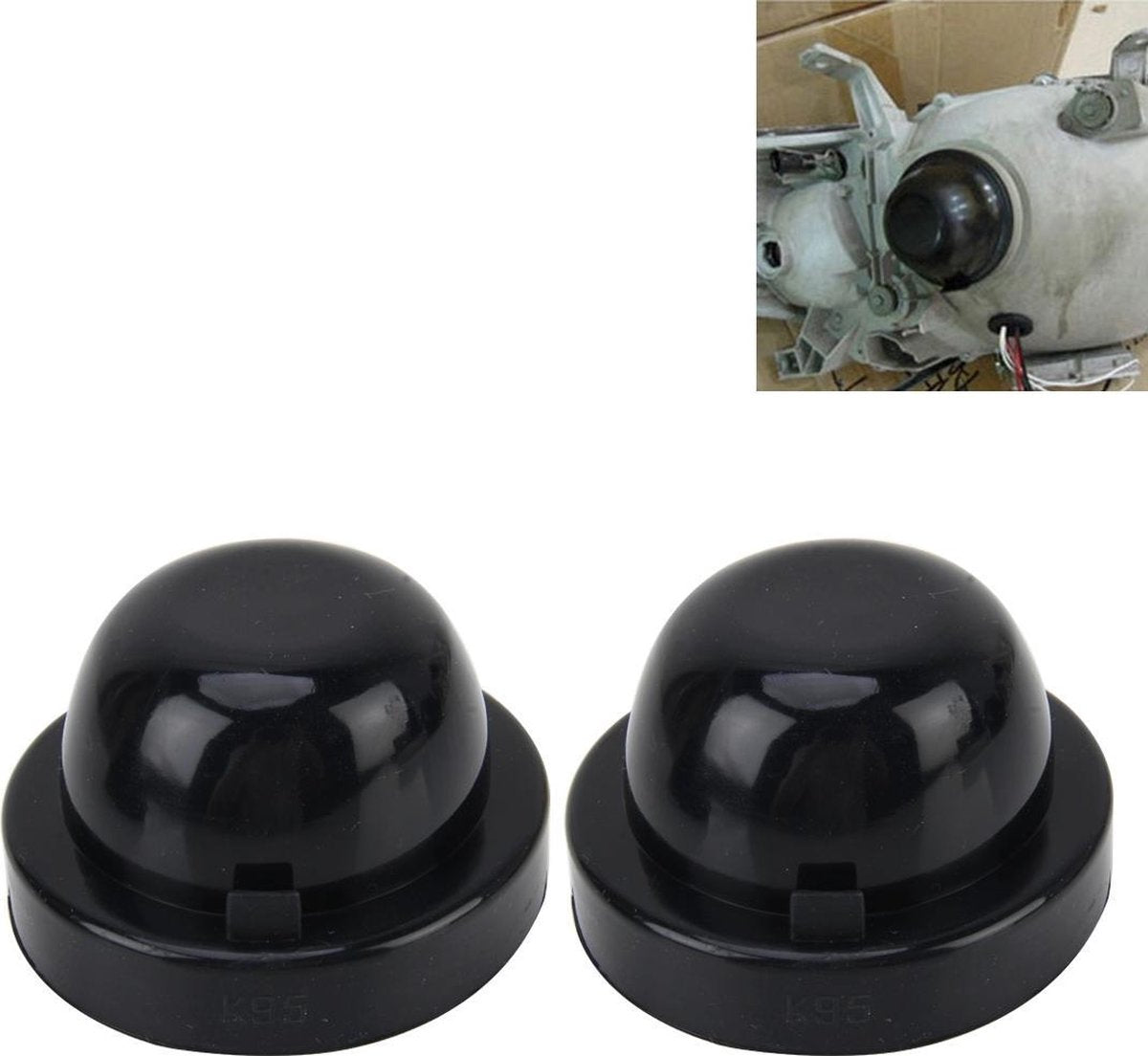 2 STKS K95 Universele Auto LED Koplamp HID Xenon Lamp Siliconen Stofkap Seal Caps Auto Stofkap Waterdicht stofdicht Afdichting Koplamp Cover voor Auto Retrofit