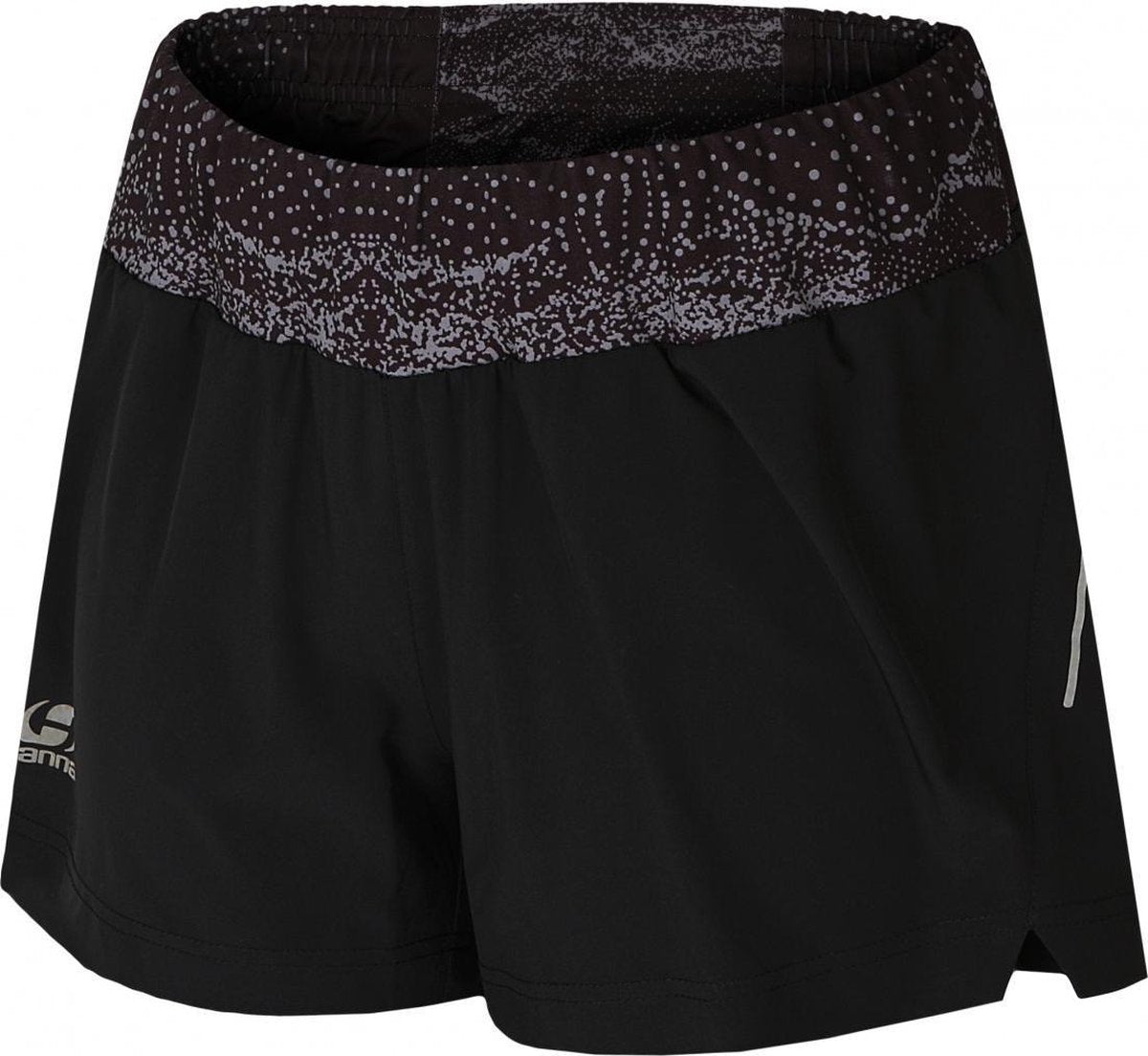 Hannah Sportshort Passana Synthetisch Zwart/grijs Maat 38