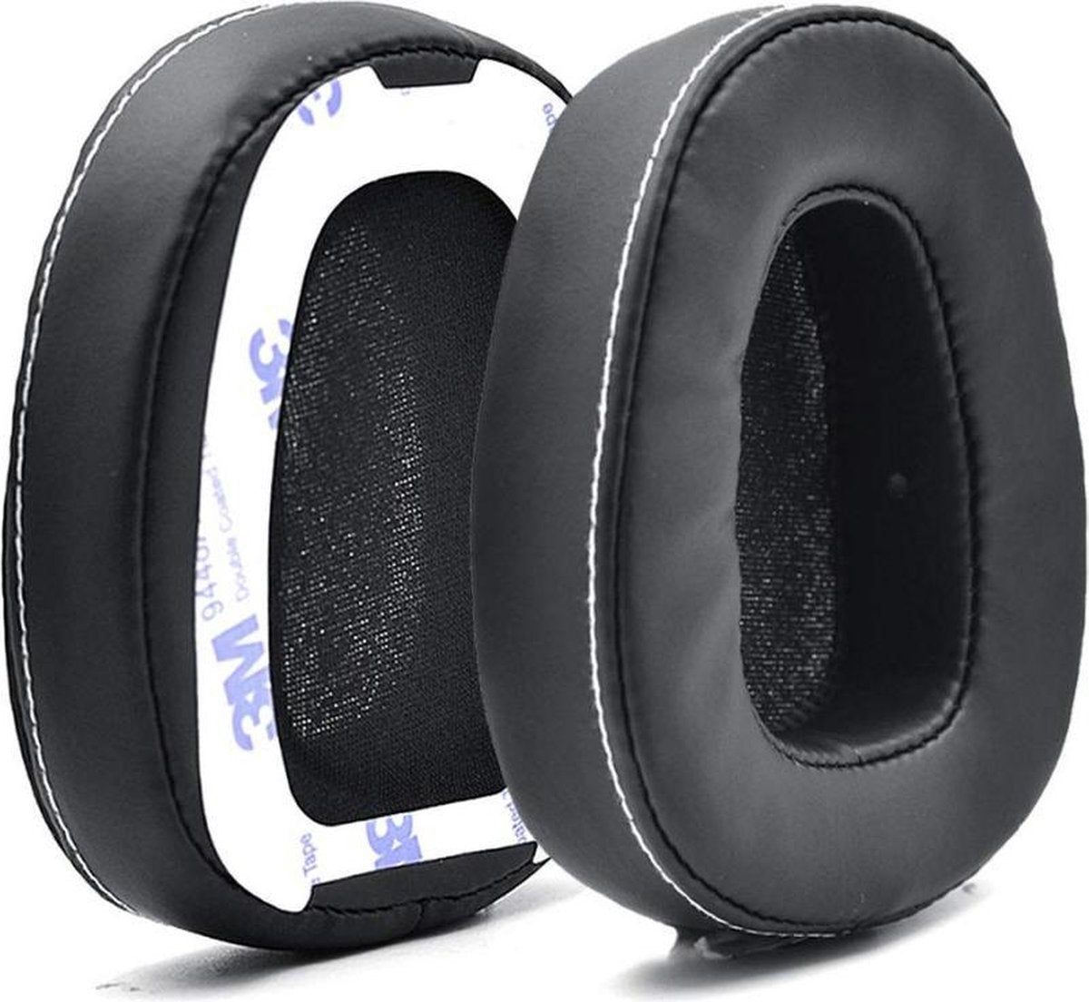 Luxe Lederen Oorkussen Set Voor Skullcandy Crusher Wired - Vervangende Koptelefoon Earpads - Oor Kussens - Ear Pads - Oorkussens Met Noise Cancelling Memory Foam Binnenlaag - Zwart