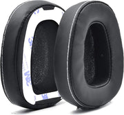 Luxe Lederen Oorkussen Set Voor Skullcandy Crusher Wired - Vervangende Koptelefoon Earpads - Oor Kussens - Ear Pads - Oorkussens Met Noise Cancelling Memory Foam Binnenlaag - Zwart